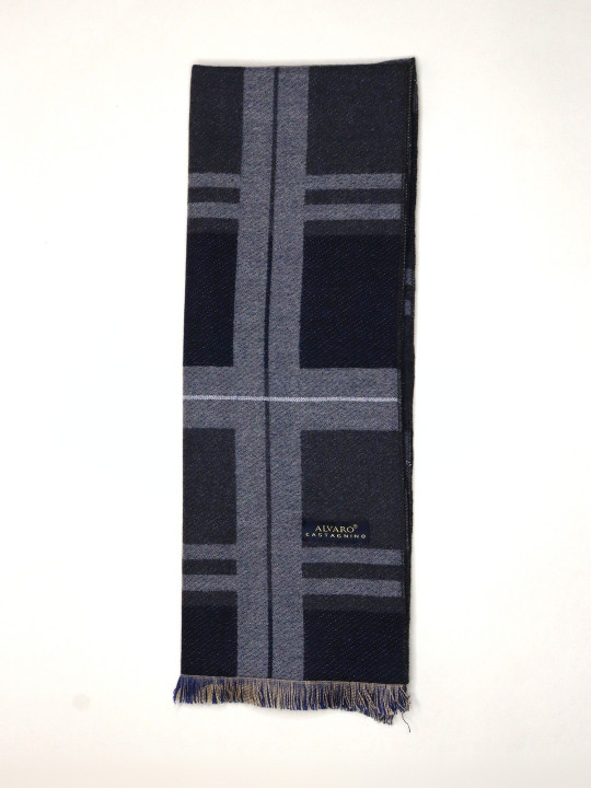 Alvaro Castagnino Men Checked Merino Wool Mufflers