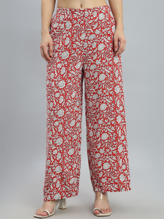 Go Colors Women Floral Printed Ethnic Palazzos