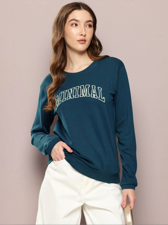 DILLINGER Women's Relaxed Fit Embroidery Long Sleeve Tshirt