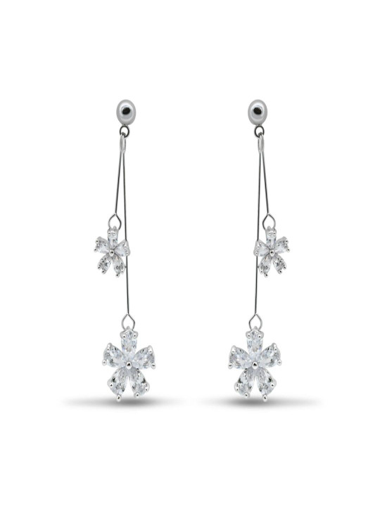 THE OPAL JEWELS Floral Drop Earrings