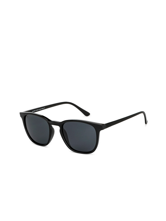 Vincent Chase by Lenskart Unisex Grey Lens & Black Sunglasses with Polarised and UV Protected Lens