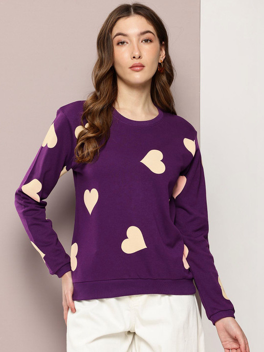 DILLINGER Women's Relaxed Fit Printed Long Sleeve Tshirt