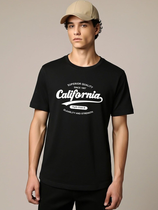 LONDON STREETS Men Typography Printed T-shirt