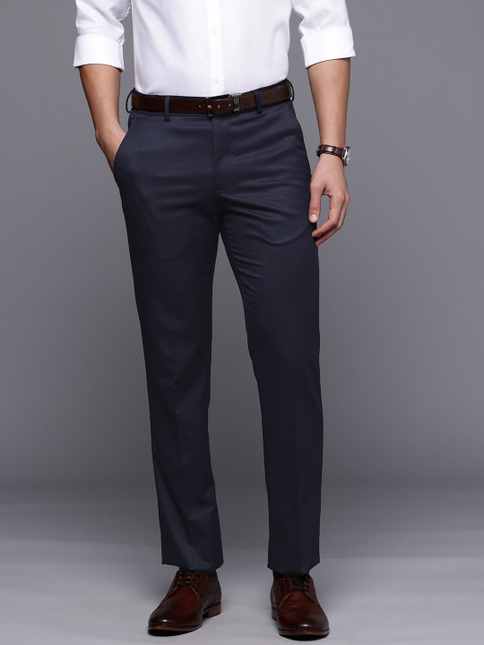 Louis Philippe Men Slim Fit Formal Trousers