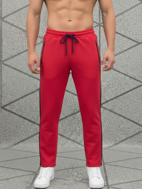 SANDPIPER Men Straight Fit Mid-Rise Track Pants