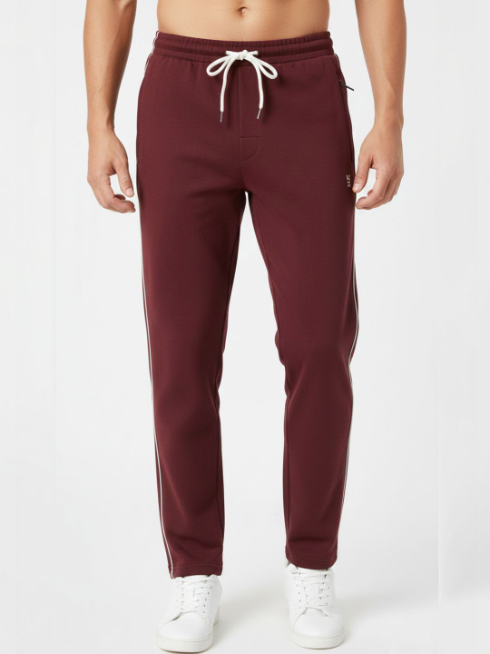 SANDPIPER Men Straight Fit Mid-Rise Track Pants