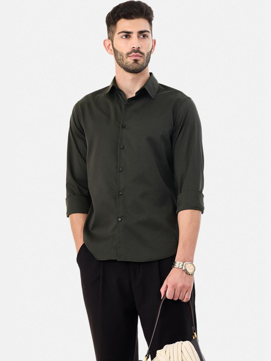 Snitch Men Slim Fit Formal Shirt