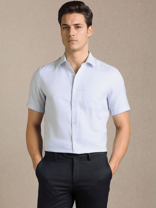 Louis Philippe Men Striped Formal Shirt