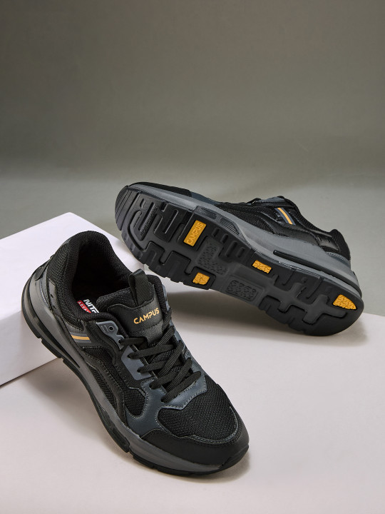 Campus Harmony Gents Men Mesh Mid-Top Sneakers with Memory Foam
