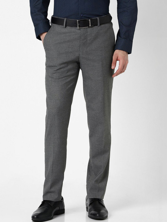Peter England Men Slim Fit Trousers