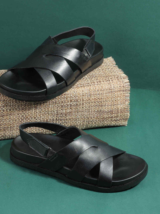 Metro Men Leather Comfort Sandals