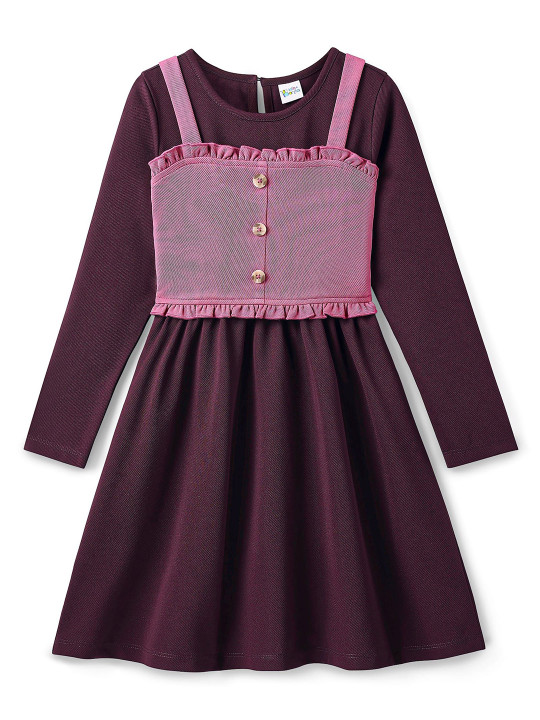 Hola Bonita Girls A-Line Dress With Corset