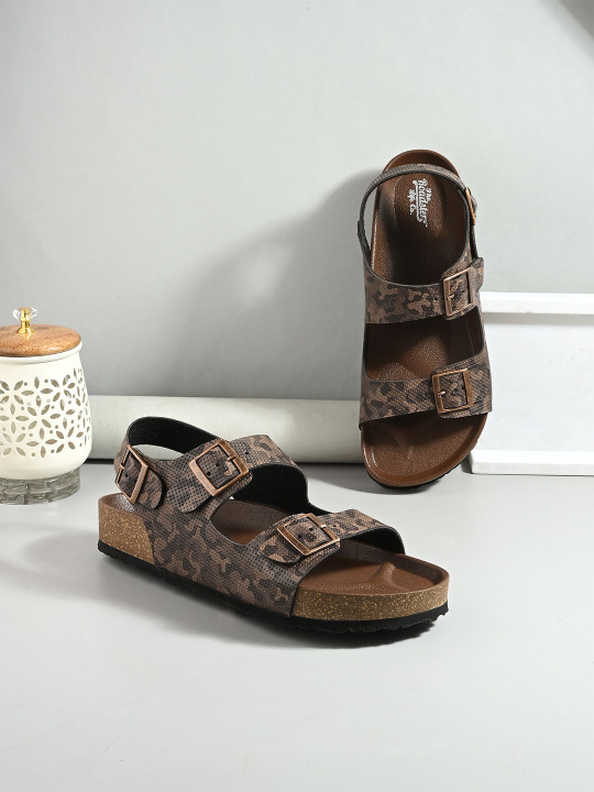 Roadster The Lifestyle Co Men Printed Comfort Sandals