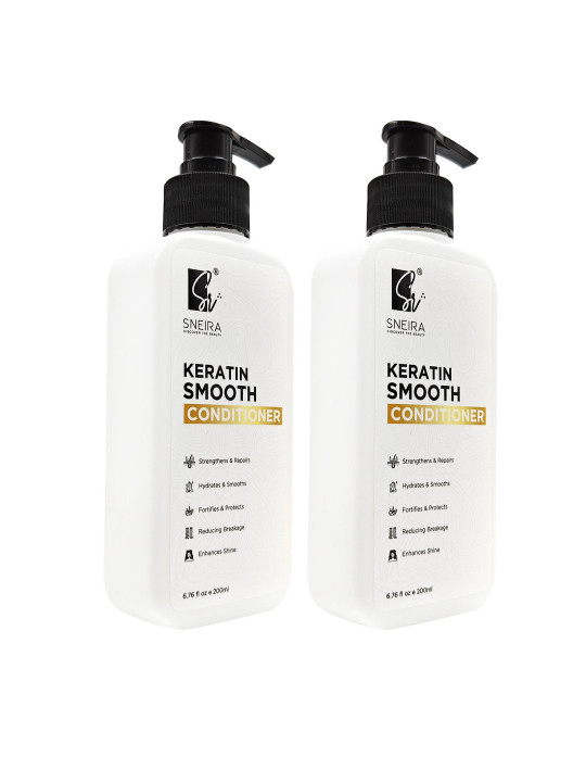 SNEIRA Set Of 2 Keratin Smooth Conditioner - 200 ml Each