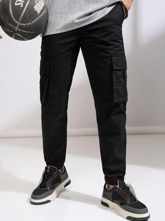 HIGHLANDER Men Solid Cargo Jogger