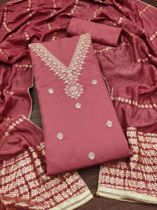 SAINOOR Embroidered Unstitched Dress Material