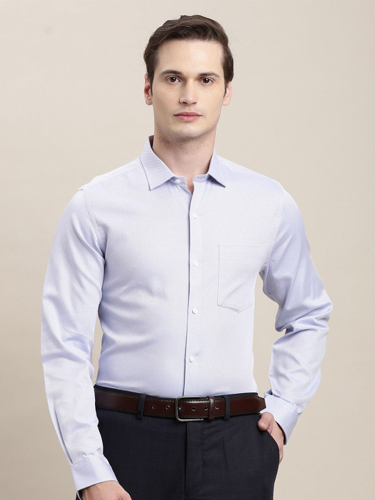 Turtle Men Standard Slim Fit Opaque Formal Shirt