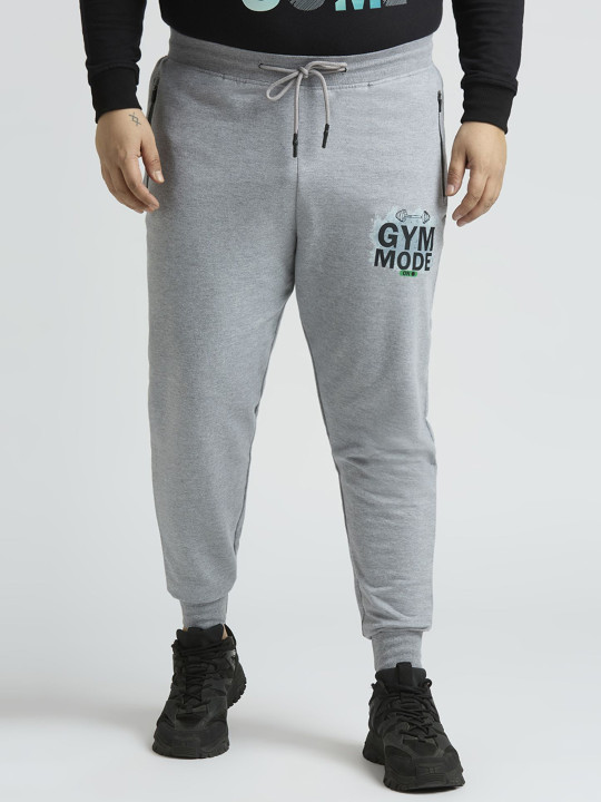 Sizeupp Men Plus Size Regular Fit Solid Jogger
