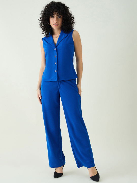 aayu Shirt Collar Waistcoat With Trousers