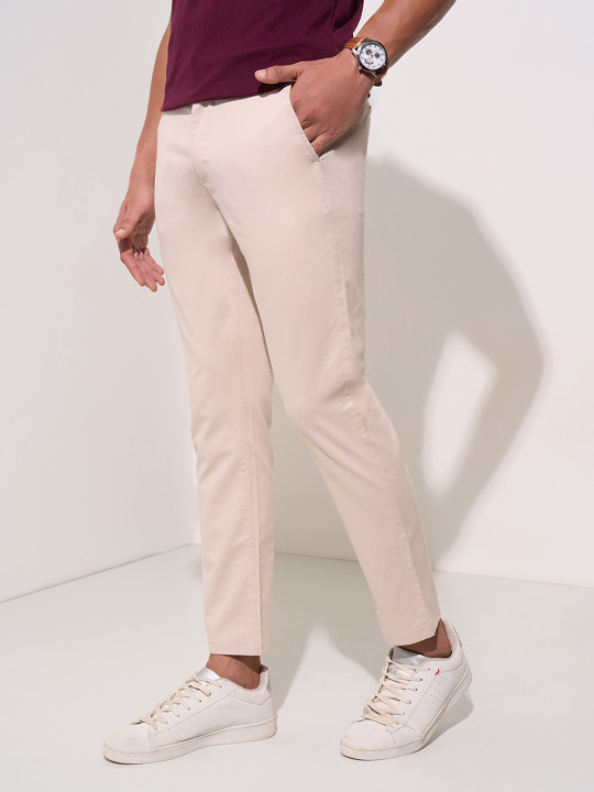 Peregrine by Pantaloons Men Slim Fit Chinos Trousers