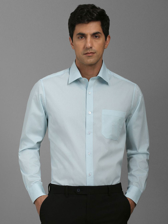 Louis Philippe Men Opaque Printed Formal Shirt