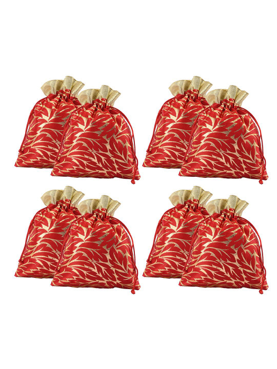 Kuber Industries 8 Pcs Potli Bag For Women & Girls Printed Potli Clutch