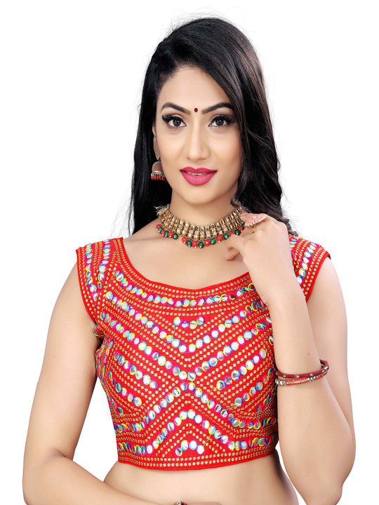 HERE&NOW Embellished Padded Saree Blouse