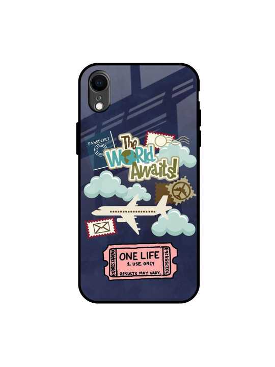 QRIOH Floral Printed iPhone XR Back Case Mobile Accessories