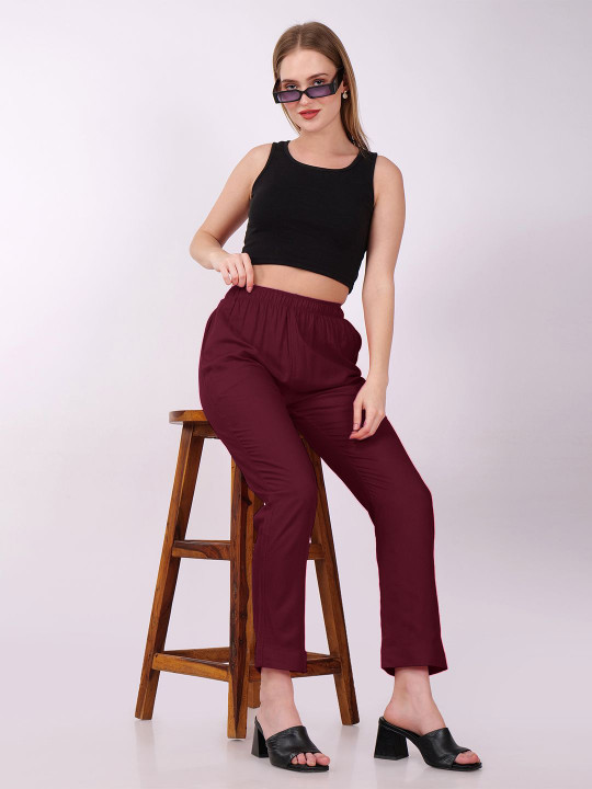 GO GAZAB Women Slip On Palazzos