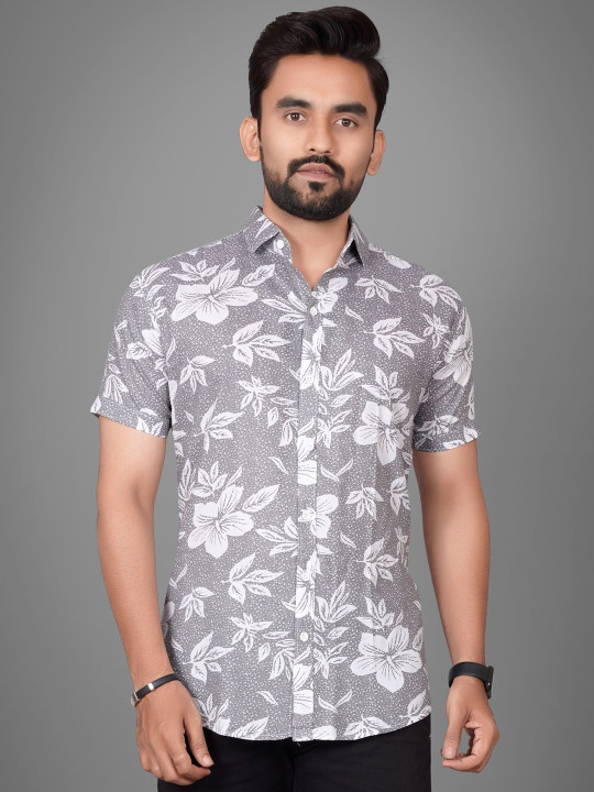 Metronaut Men Regular Fit Spread Collar Floral Printed Casual Shirt