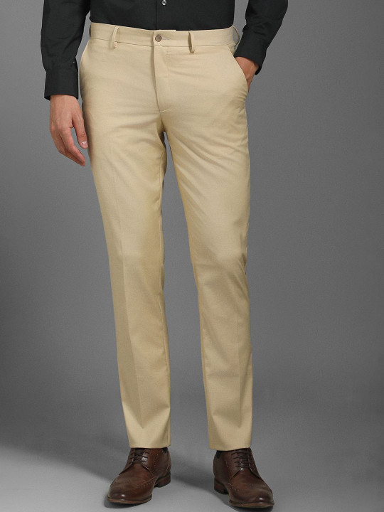 Louis Philippe Men Regular Fit Mid-Rise Formal Trouser