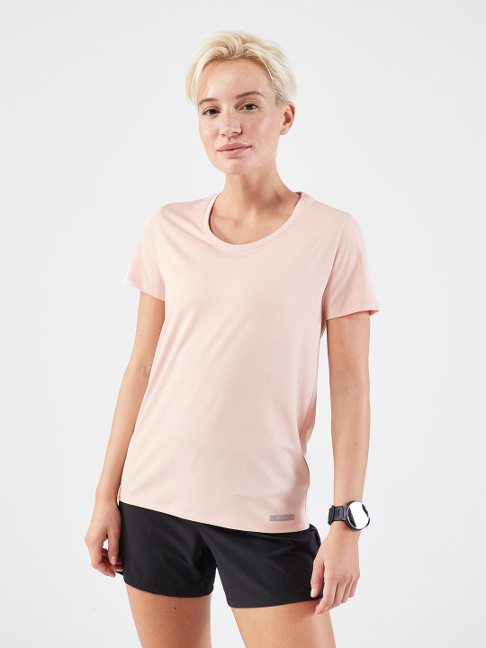 Decathlon Kiprun - Women Pink Run Dry 100 Breathable Running T-shirt