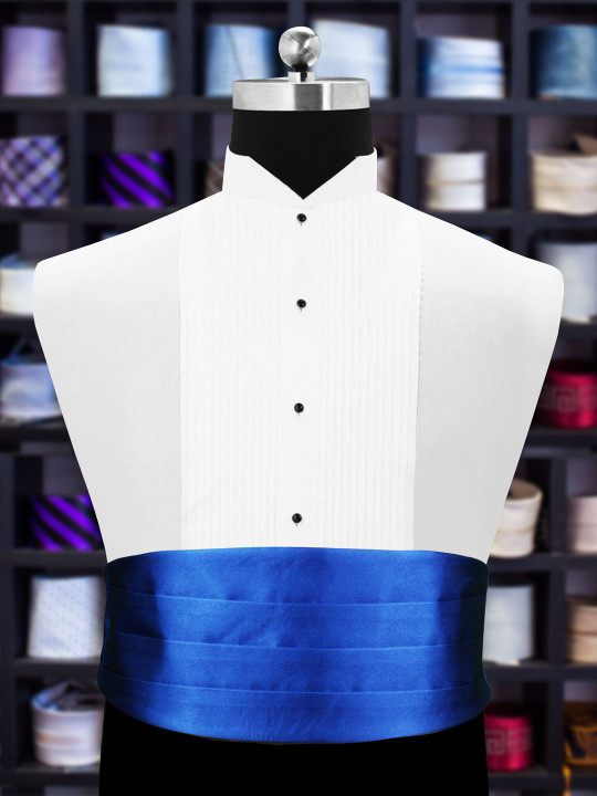PELUCHE Peluche Blue Solid Cummerbund