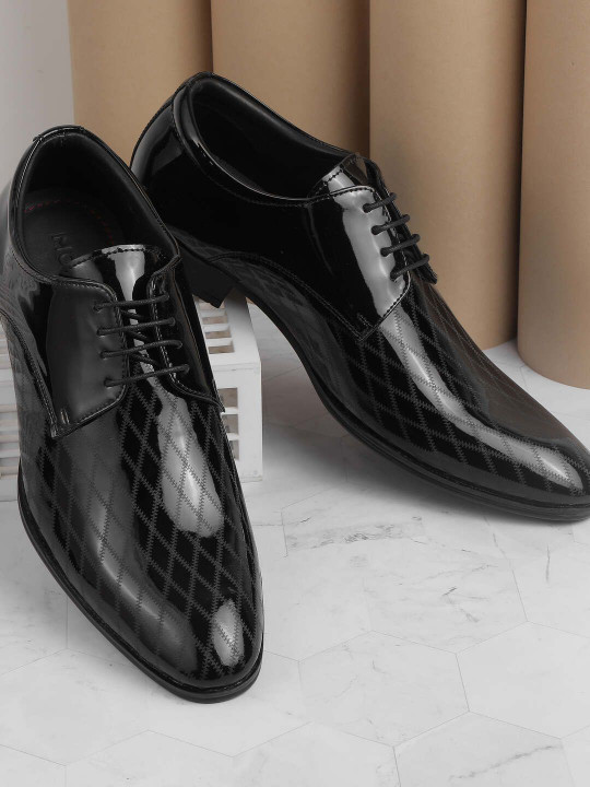 Mochi Men Leather Formal Derbys Shoes