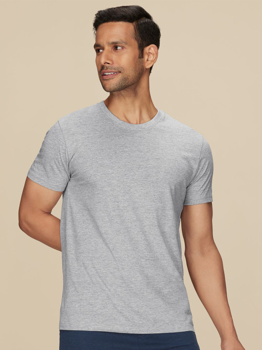 XYXX Pace Ultra Breezy, Super Combed Cotton Solid Crew Neck T-Shirt