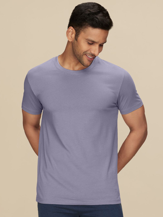 XYXX Pace Ultra Breezy, Super Combed Cotton Solid Crew Neck T-Shirt