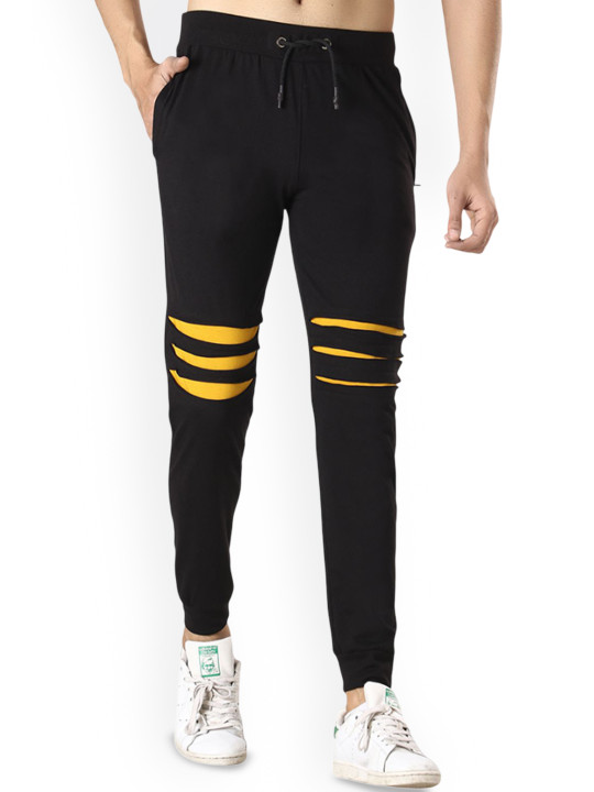 Black Collection Men Slim Fit Mid-Rise Joggers