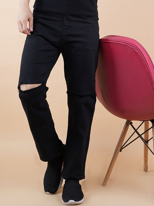 COMFITS Men Classic Low Distress Mid-Rise Jeans