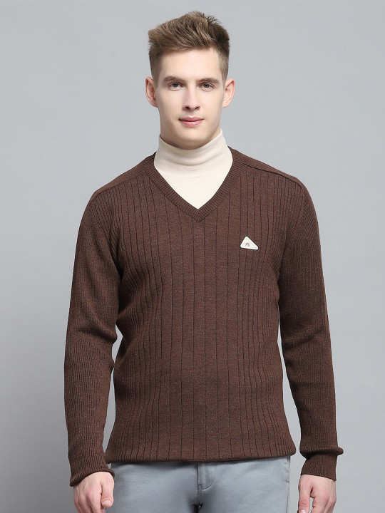 Monte Carlo Men Striped Woollen Pullover