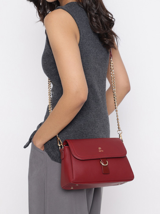 IRTH by House of Titan Textured Structured Sling Bag