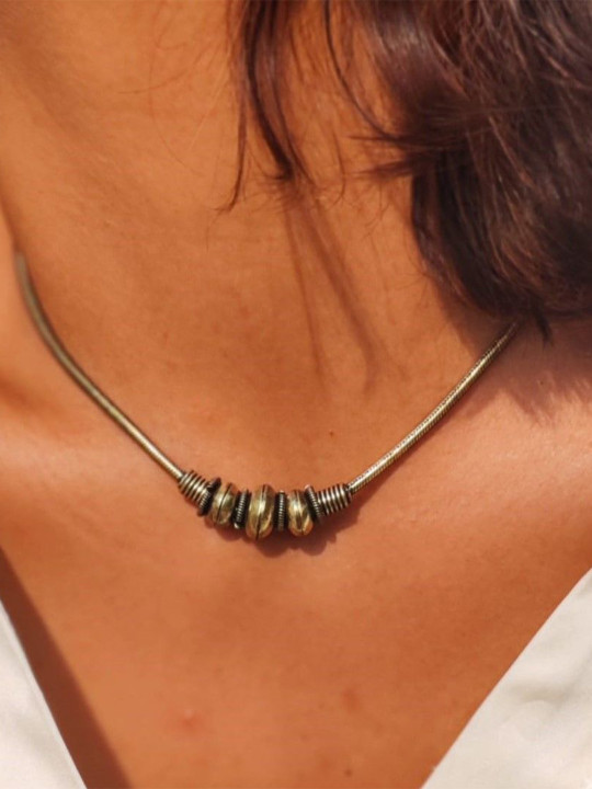 Janpath Online Brass Necklace