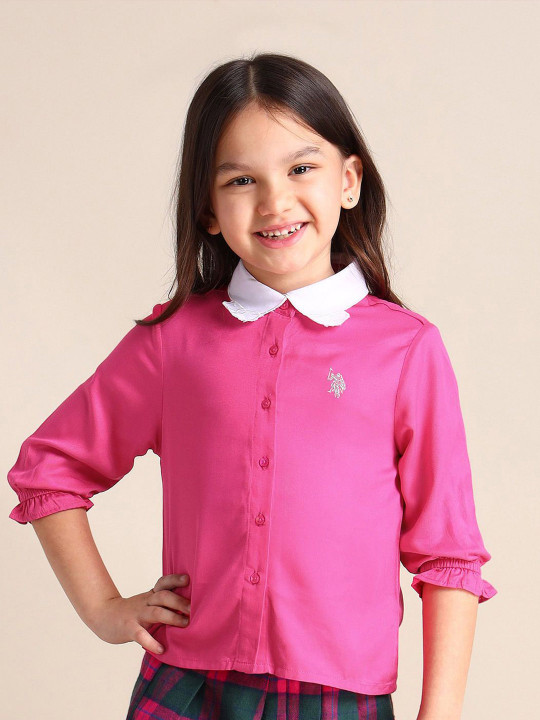 U.S. Polo Assn. Kids Cotton Shirt Style Top