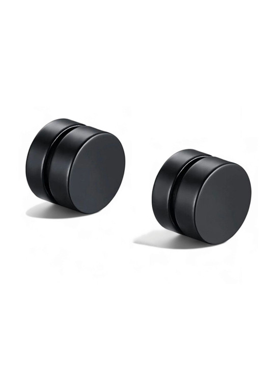 Teeragaj Unisex Stainless Steel Double Sided Circular Shaped Studs