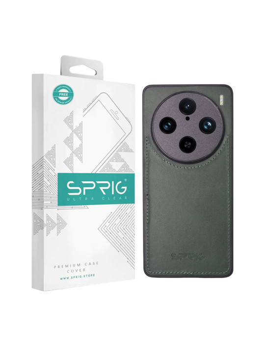 SPRIG vivo X100 Pro Matte PU Leather Back Cover
