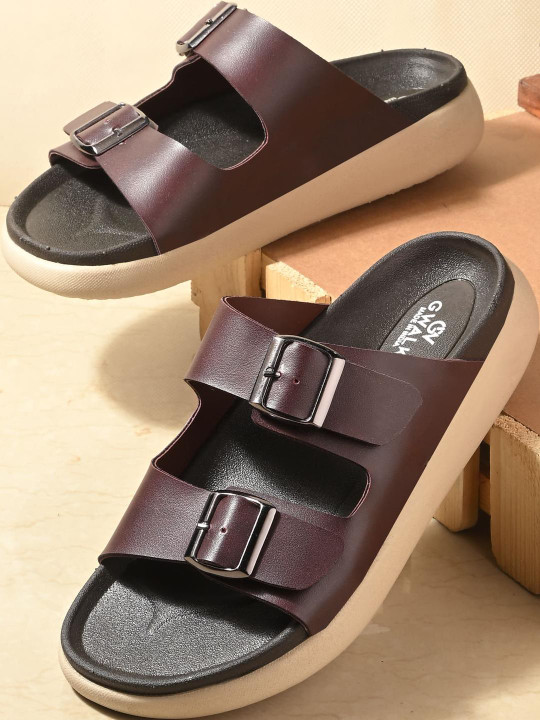 GWALK Men Brown Sandals