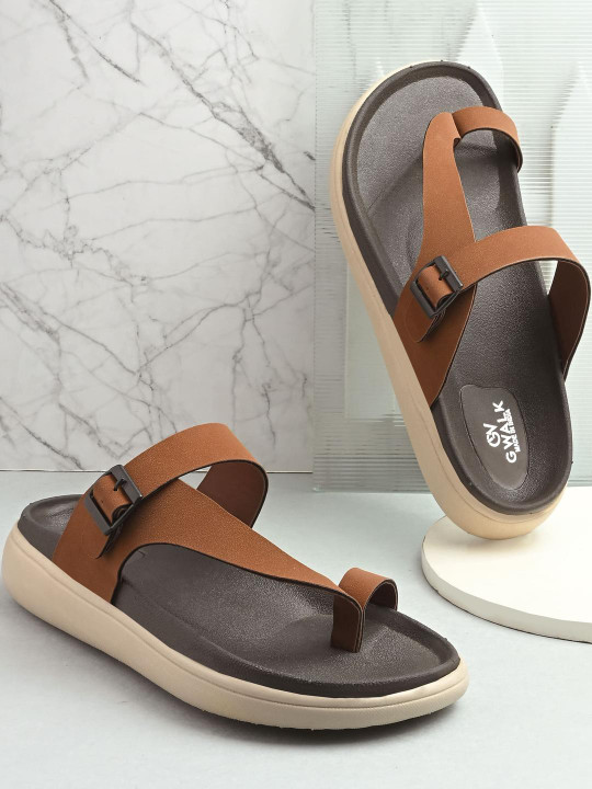 GWALK Men Tan Sandals