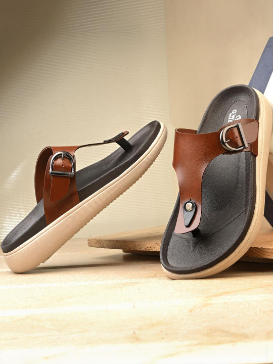 GWALK Men Tan Sandals