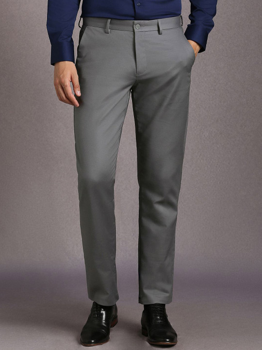 Louis Philippe Men Regular Fit Formal Trousers