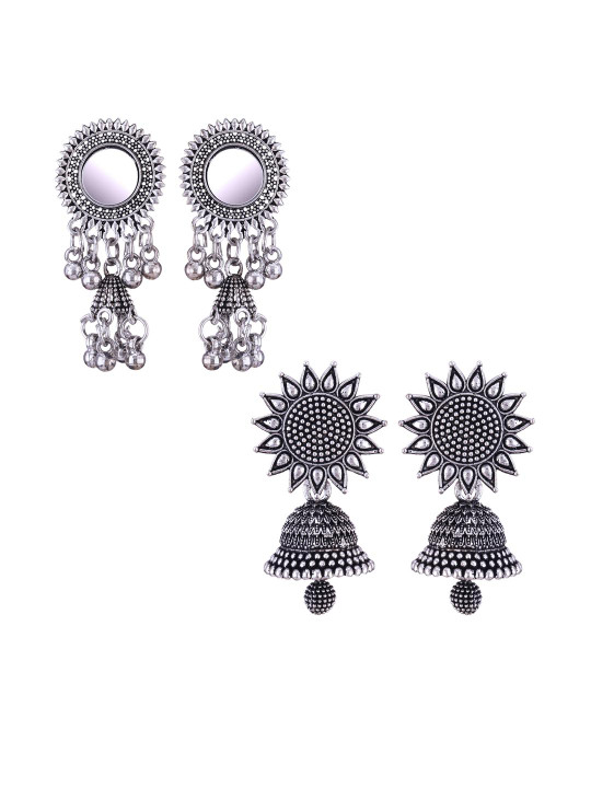 DIVASTRI Women Silver Earrings