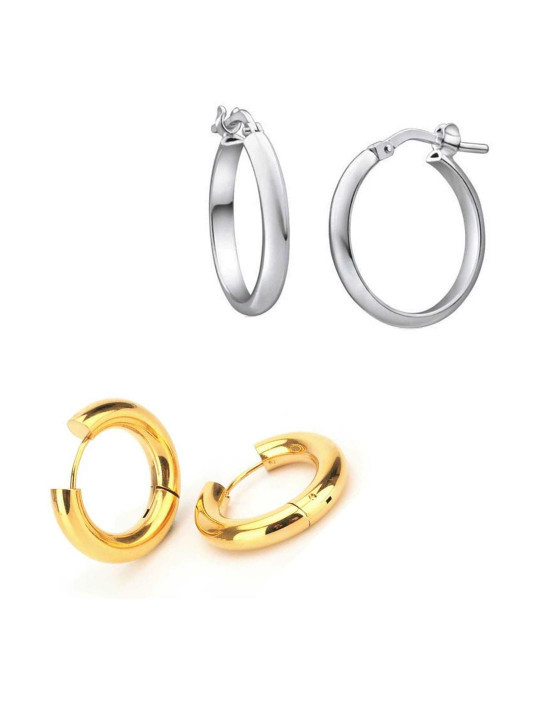 shobhram Unisex Gold Earrings
